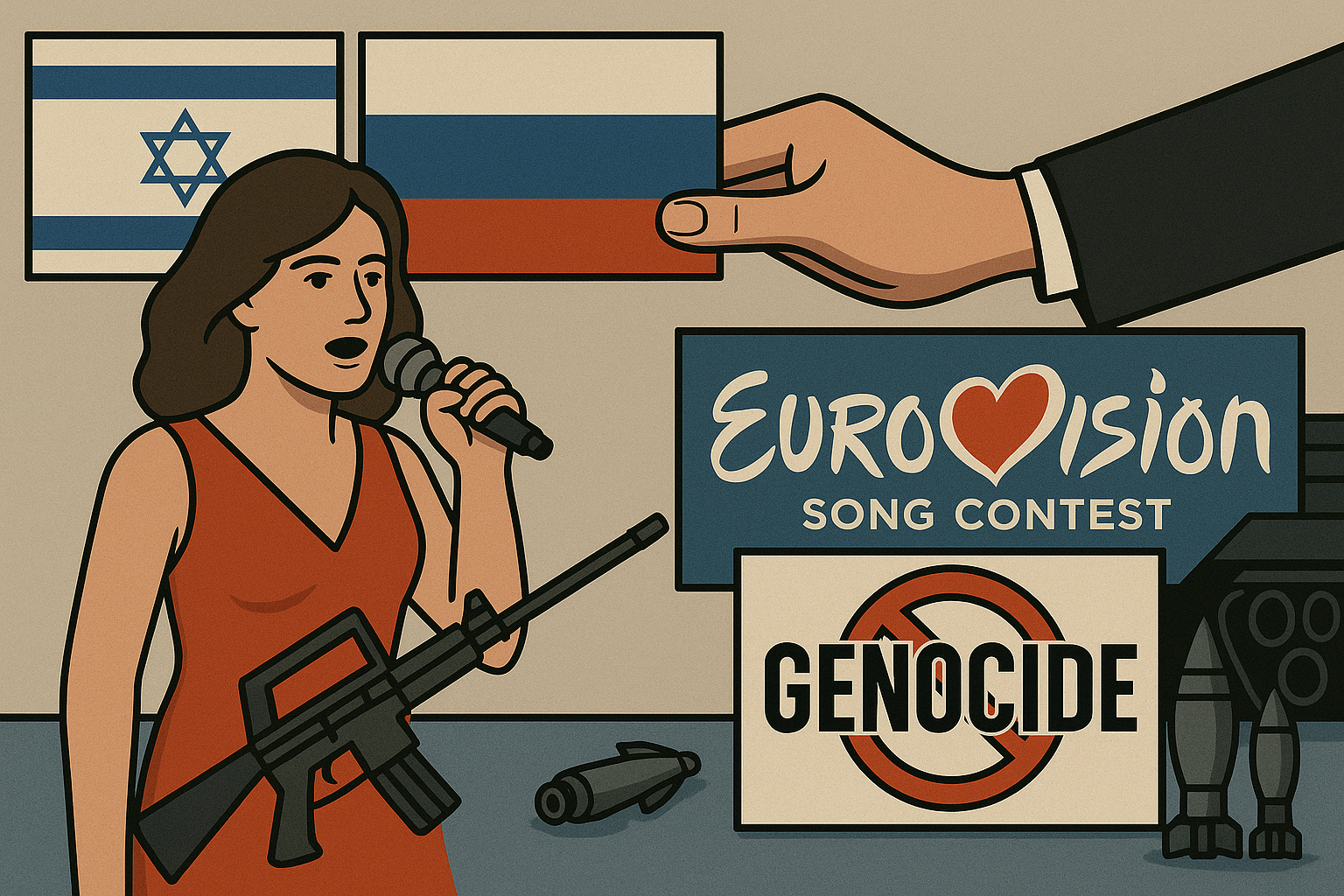 Eurovisión y la banalidad del mal: el castigo simbólico a los Estados genocidas. /posts/eurovision/eurovision.png